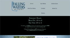 Desktop Screenshot of fallingwaterswinery.com